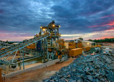 Planta de beneficiamento de minério